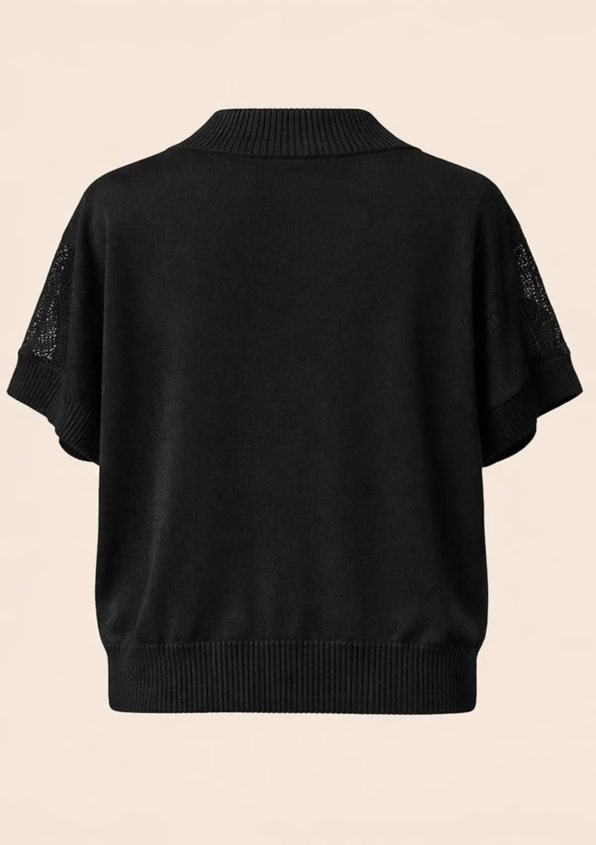 Cardigan FLORE en viscose, détail des finitions