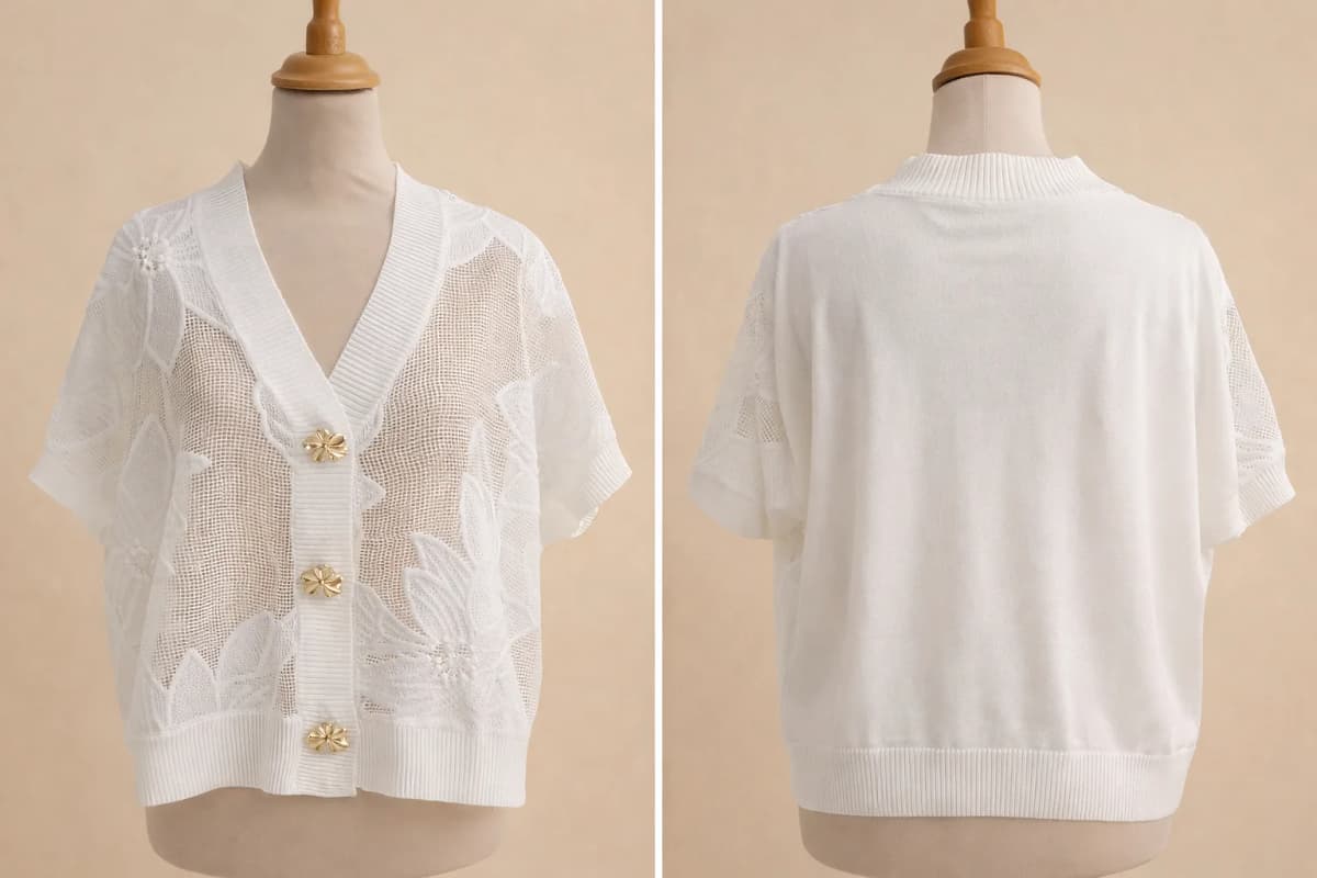 Cardigan FLORE en viscose, visuel 8