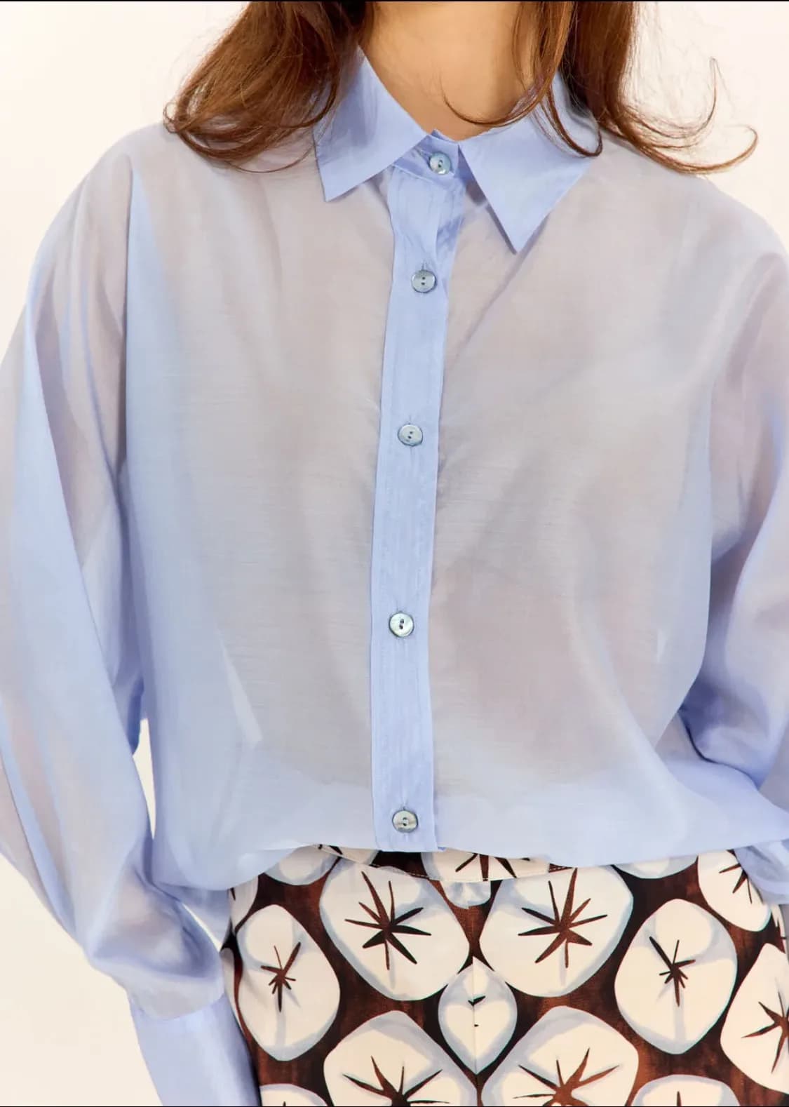 Chemise, détail de la matière