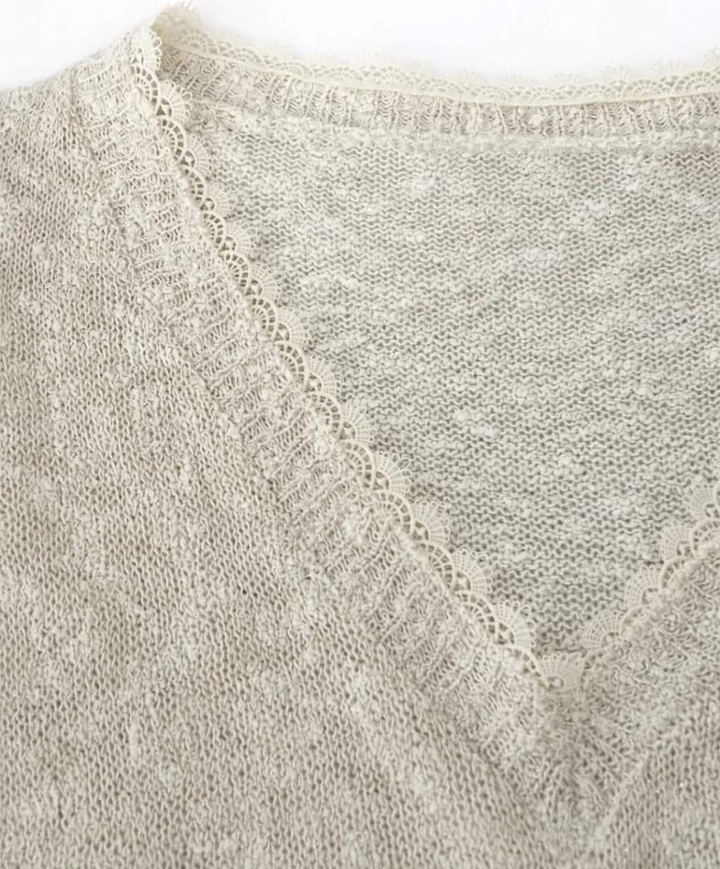 Pull Noemie, détail de la matière