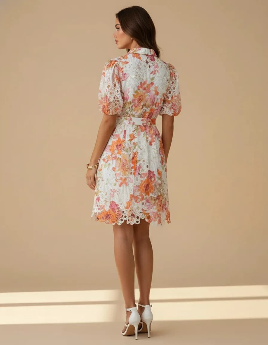 Robe AUDE orange orange, à plat