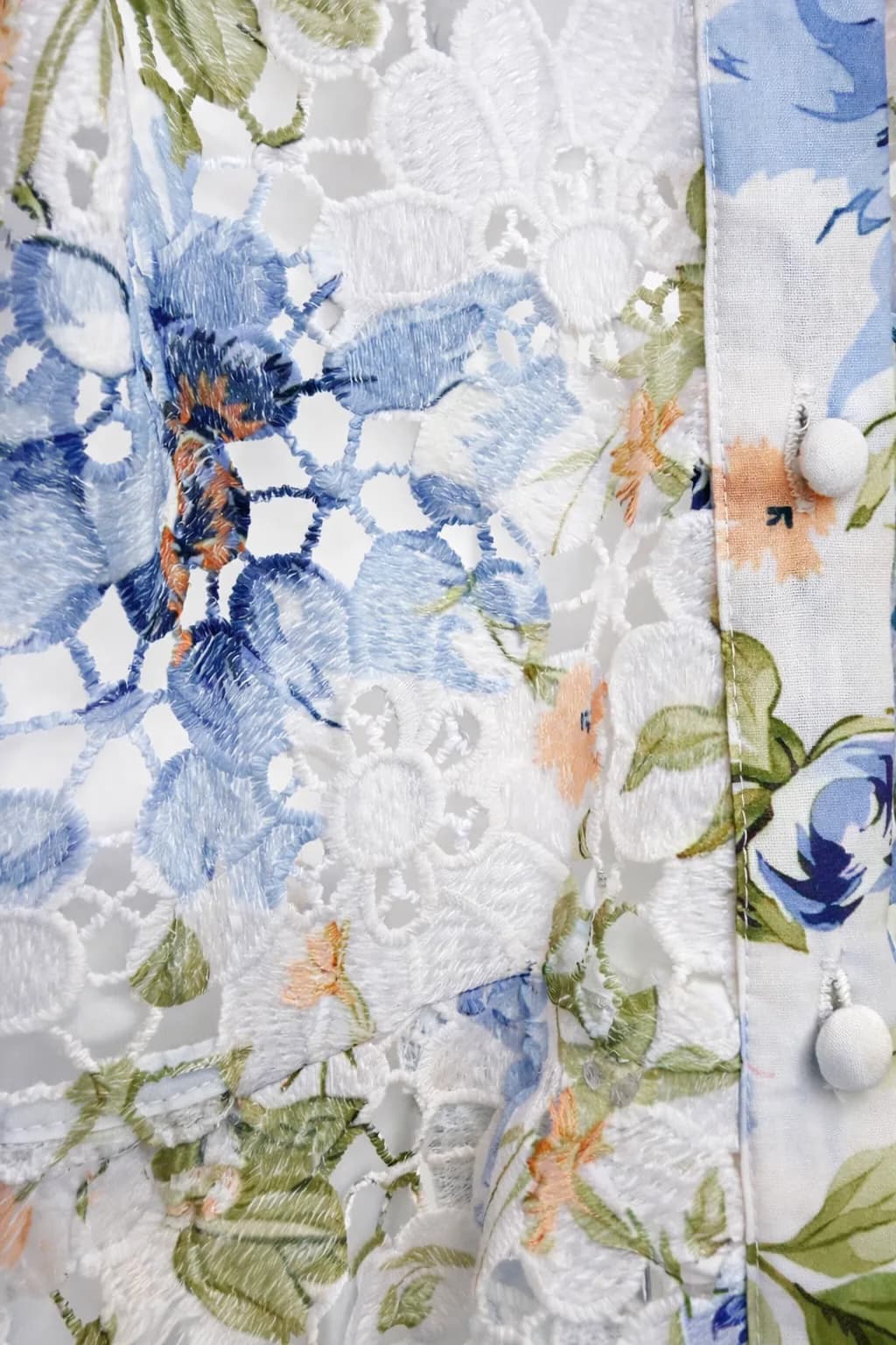 Robe CHALICE bleu en polyester bleu, de profil
