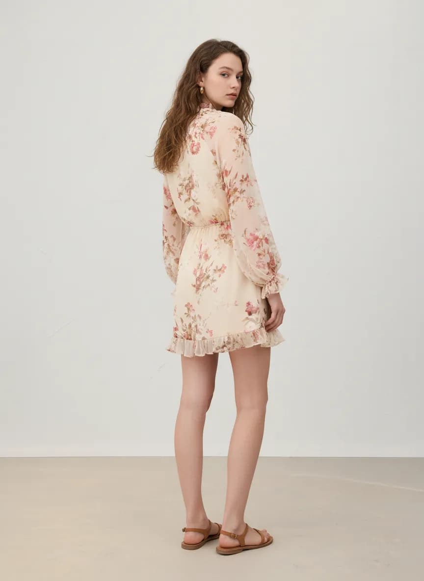 Robe VIVICA en polyester multicolore, à plat