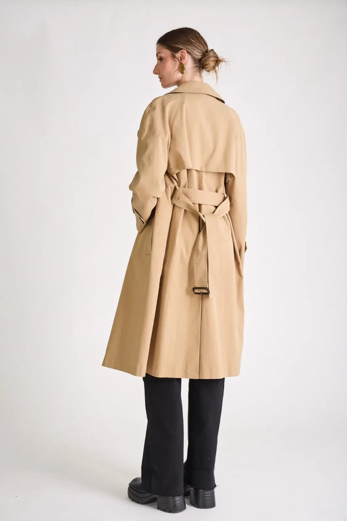 Trench Coton Scott, détail de la matière