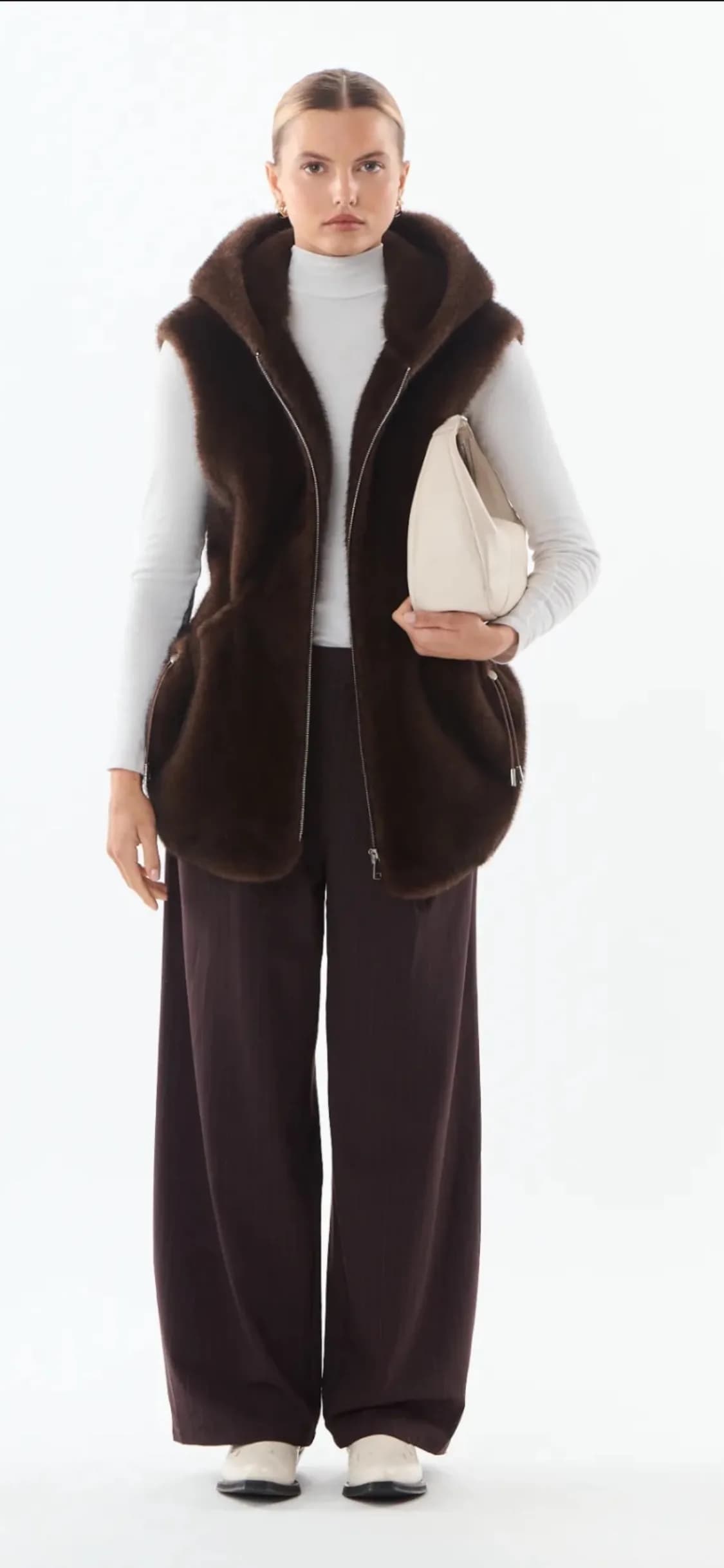 Gilet sans manches en fausse fourrure, vue 2