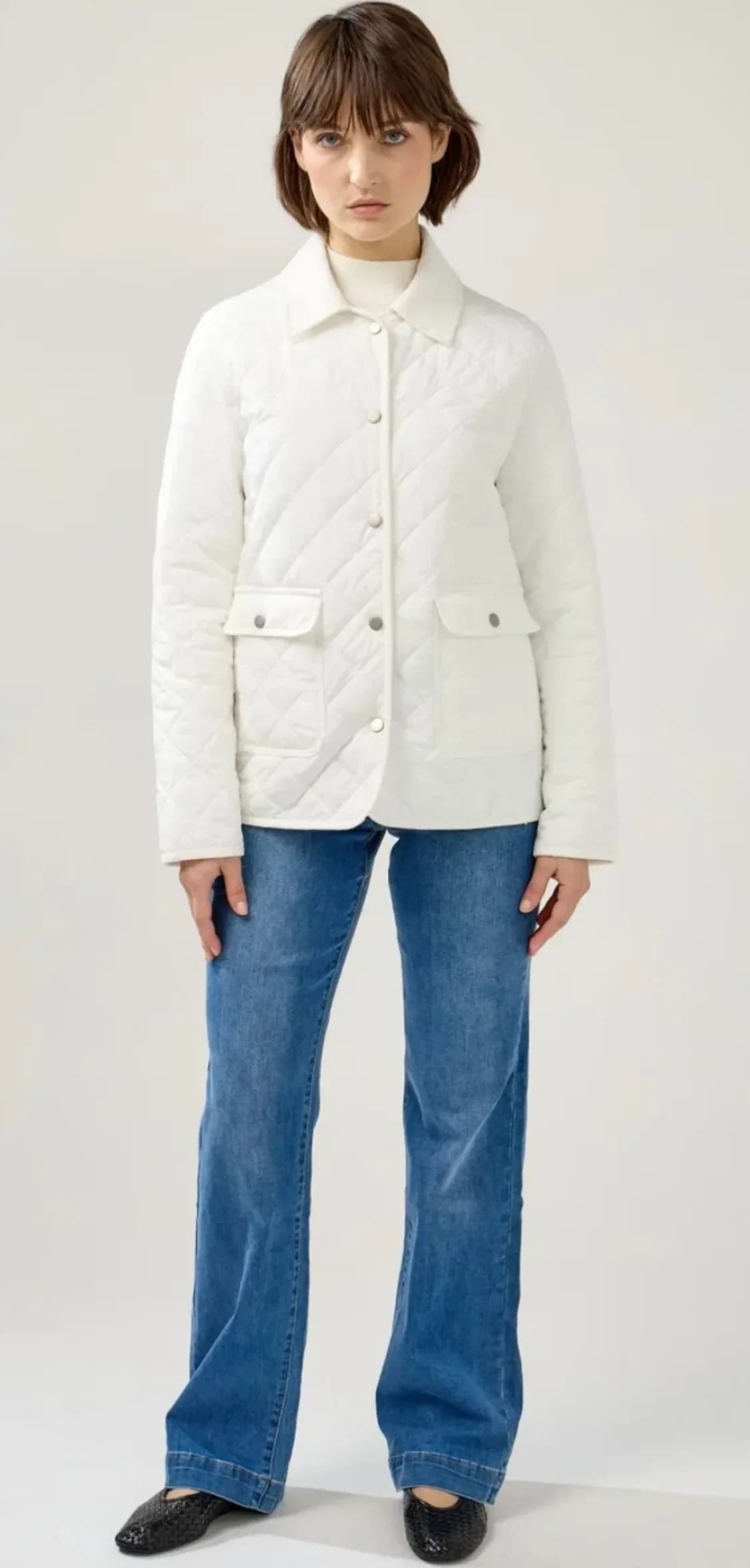Veste matelassée à col velours côtelé, vue 2