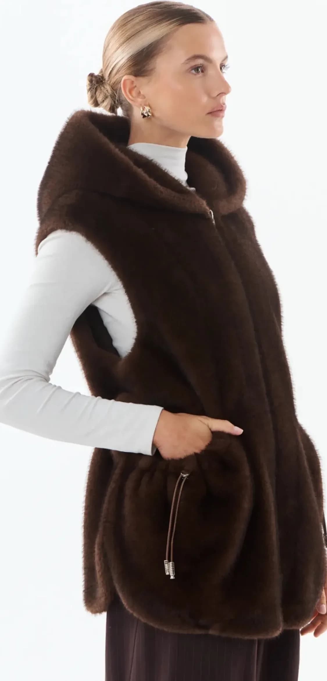 Gilet Maury en polyester, de face