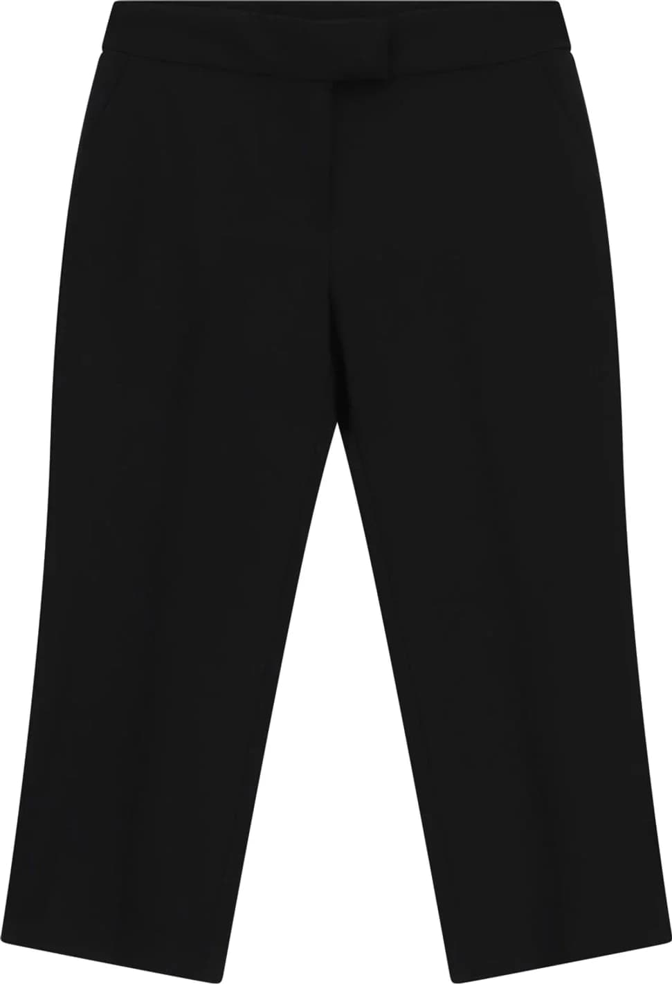 Pantalon noir raccourci de coupe tailleur