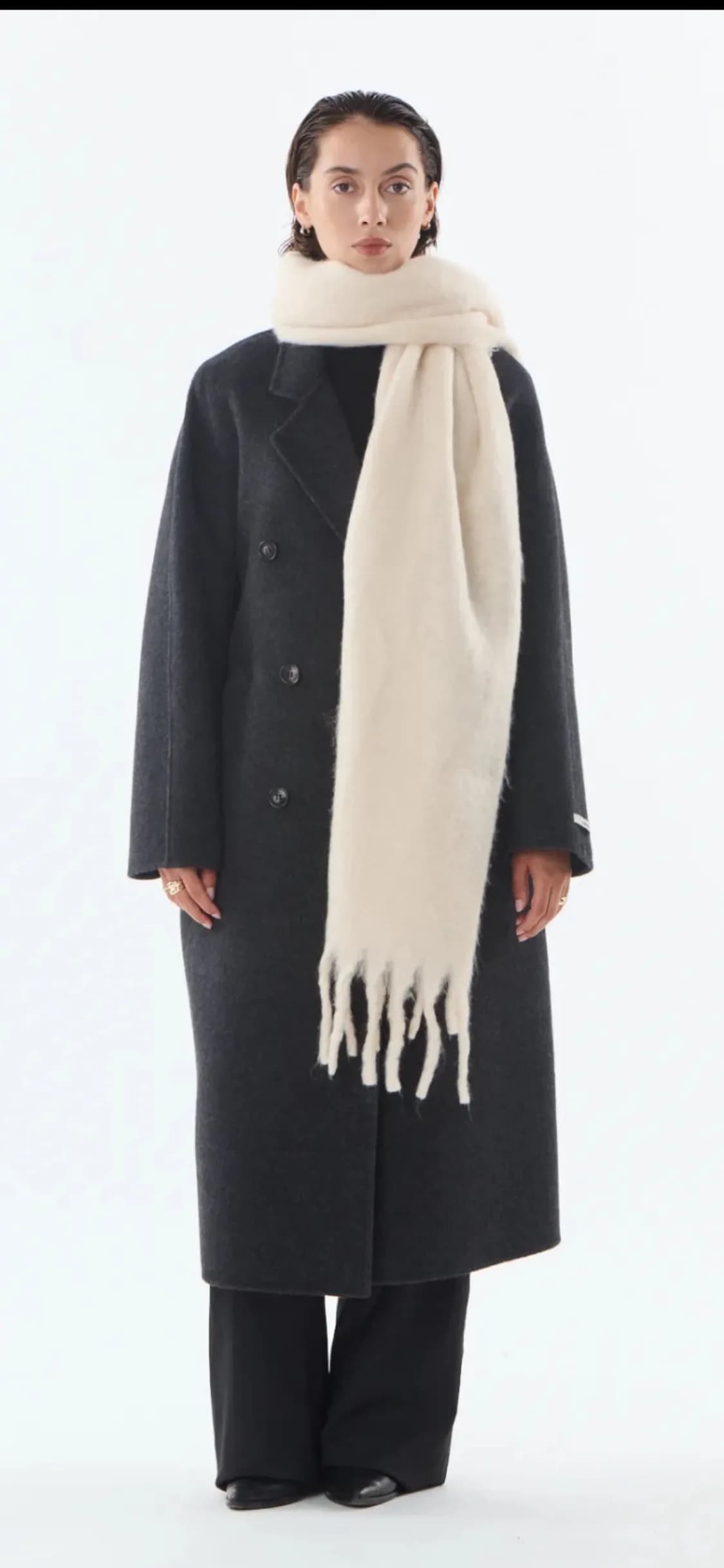 Manteaux Olive en laine, de face