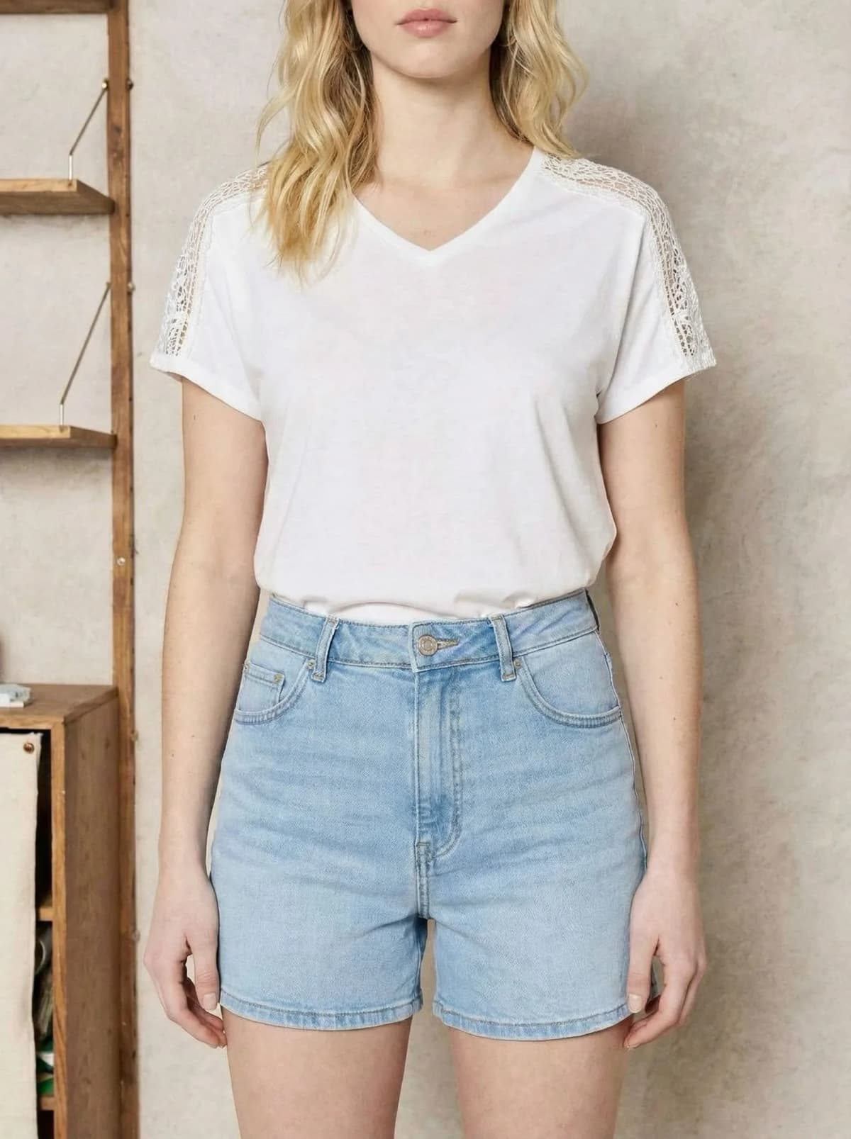 T shirt CELINE en coton blanc, de face