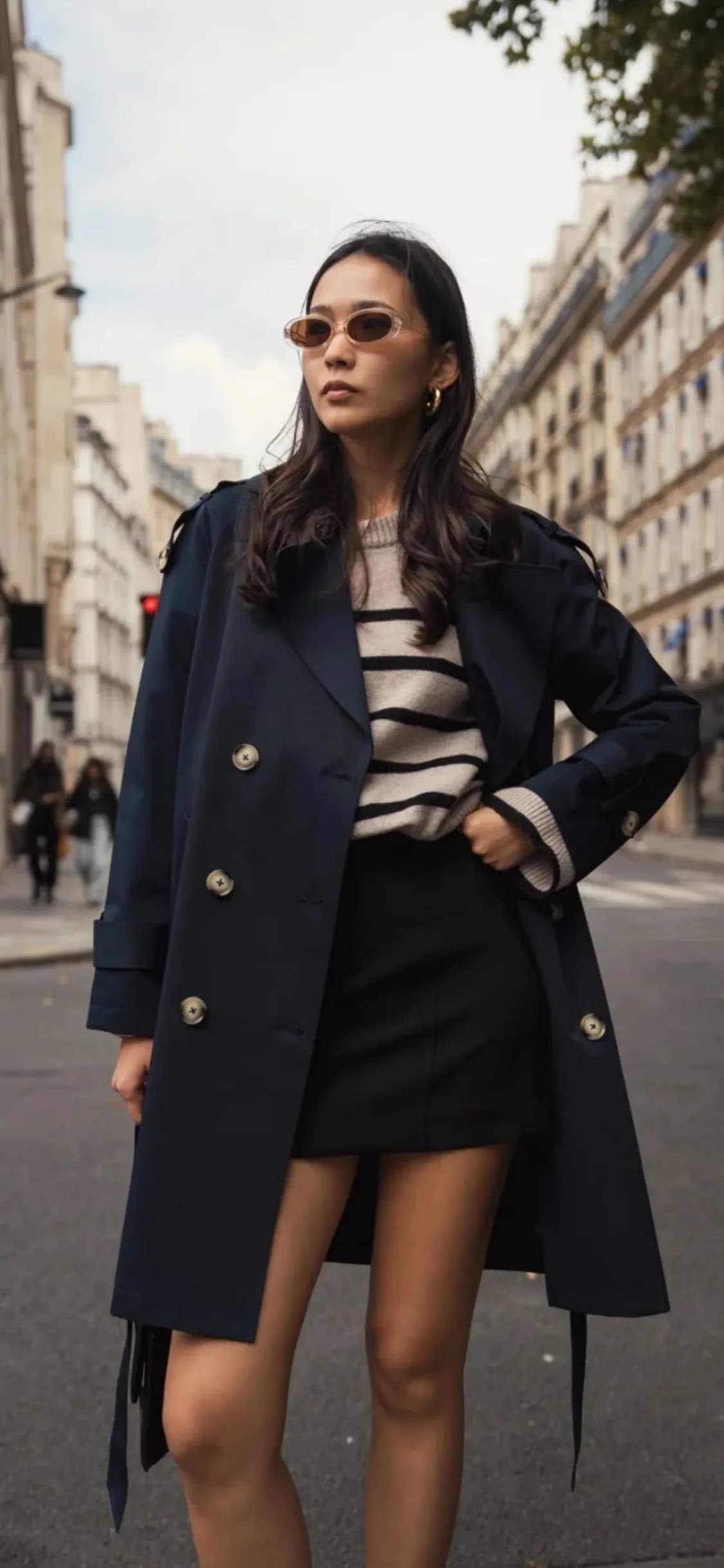 Trench Coton Scott, de face