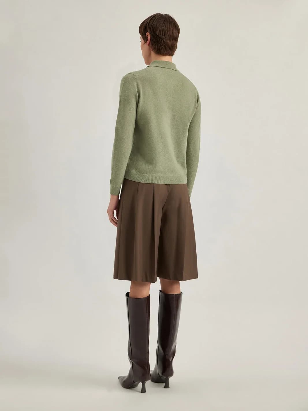 Polo en laine Geelong, col chemise boutonné, vue 4