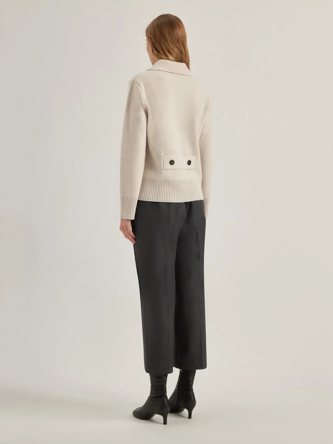 Veste croisée en maille de laine Geelong, vue 4