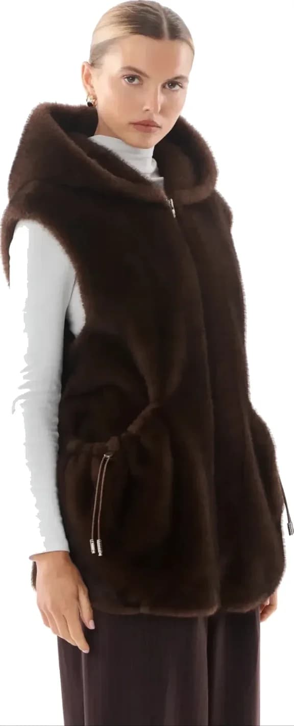 Gilet sans manches en fausse fourrure, vue 6