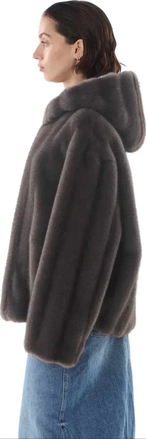Veste à capuche en fausse fourrure, vue 6