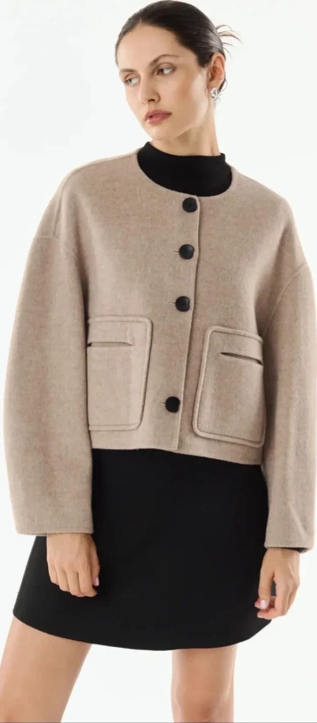 Veste en laine et cachemire à col rond, vue 15
