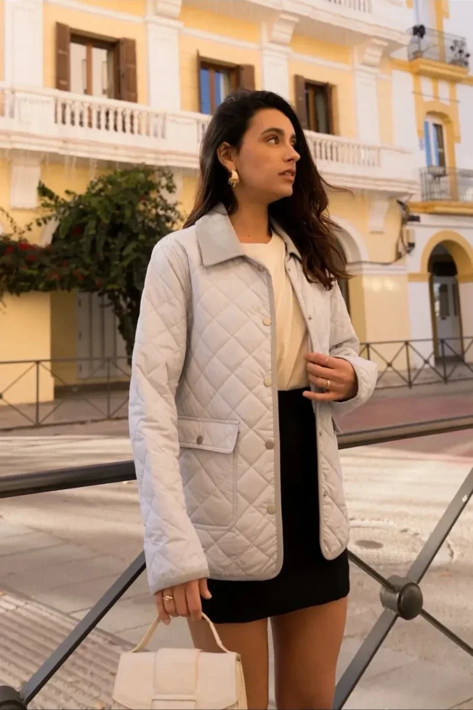 Veste matelassée à col velours côtelé, vue 7