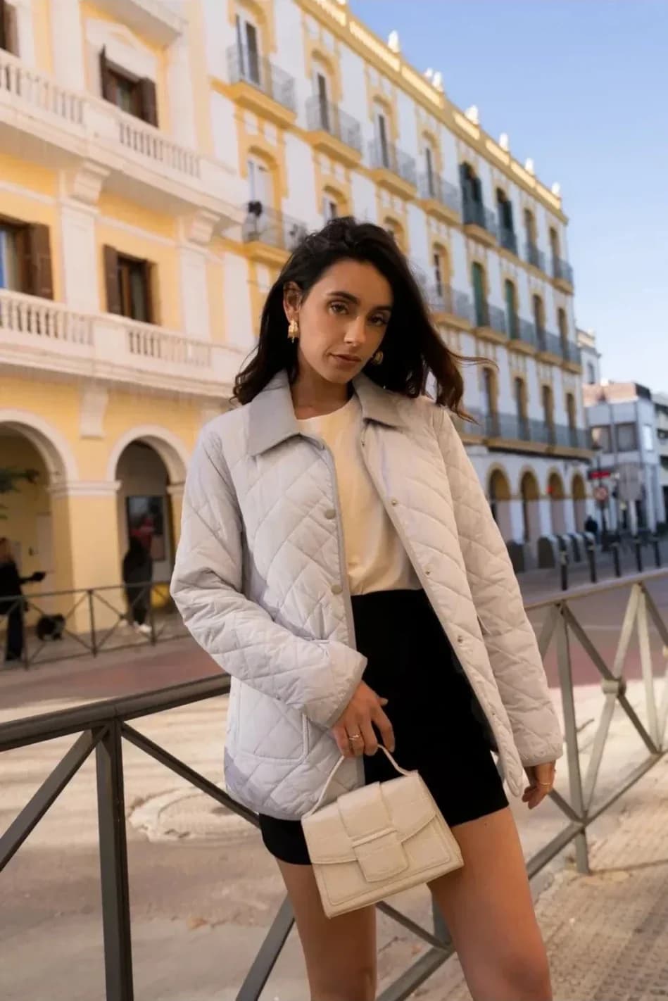 Veste matelassée à col velours côtelé, vue 9