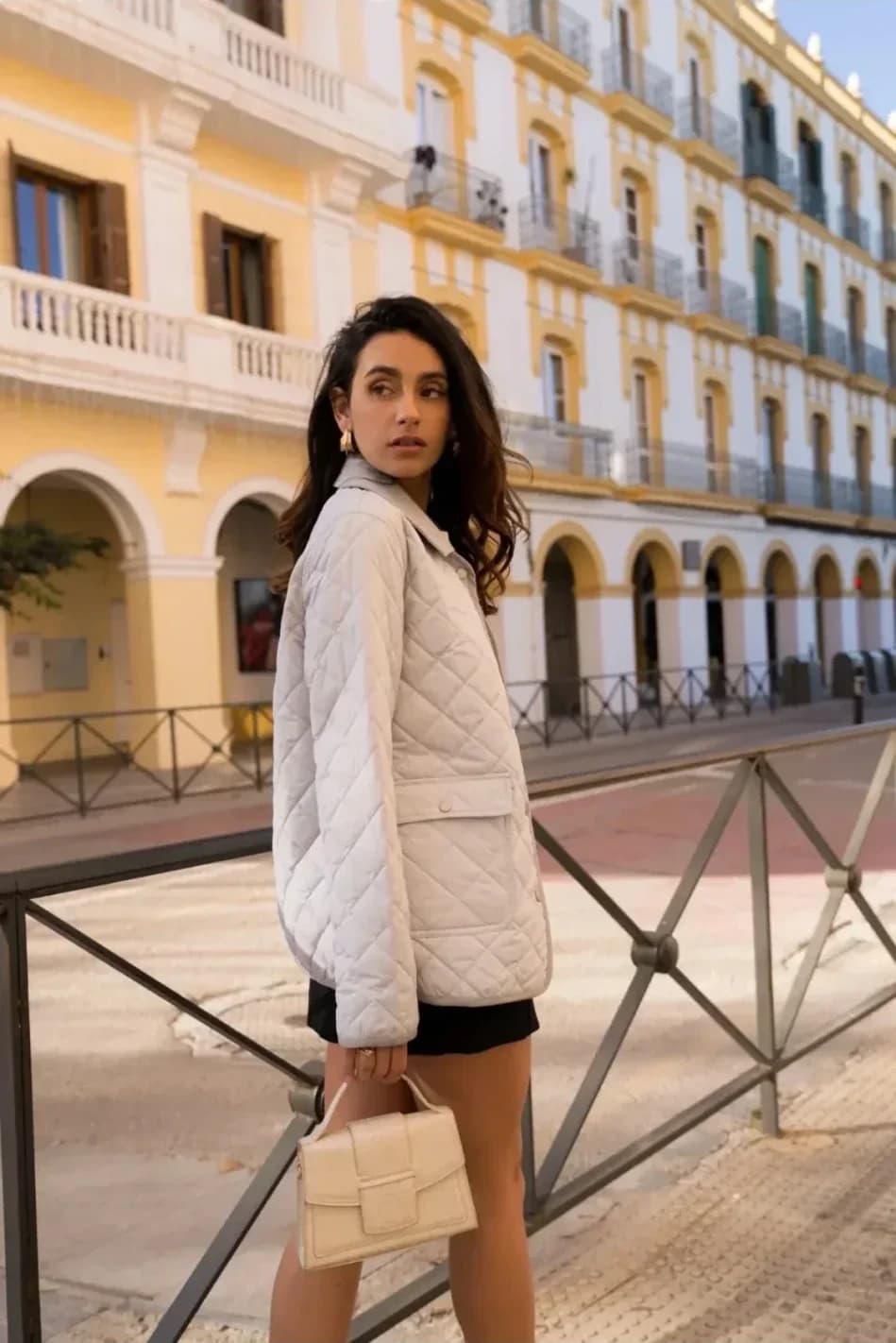 Veste matelassée à col velours côtelé, vue 10